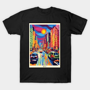 fauvism art of new york city usa 2 T-Shirt